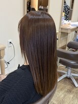 アルターリール(aL ter Rire)&nbsp;くびれヘア/アプリコットオレンジ/ハイライトカラー/杉田花乃