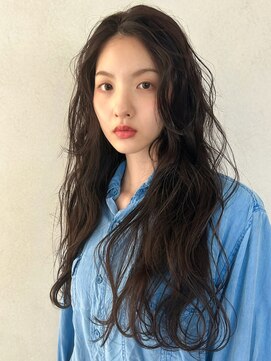 カナン 銀座(CANAAN) ルーズパーマ　ロングパーマ　アッシュブラウン