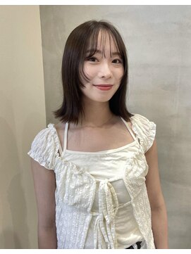 シェノン 夙川(CHAINON) フェイスレイヤー/レイヤー/髪質改善/オリーブ