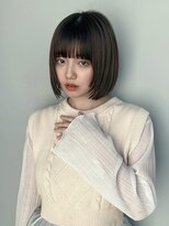 トリッカ 銀座(tricca)&nbsp;ベージュカラー/ボブ/顔まわりレイヤー/前髪/イメチェン