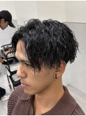 大人縦落ちツイスパ/名古屋栄美容室/メンズパーマ/メンズヘア