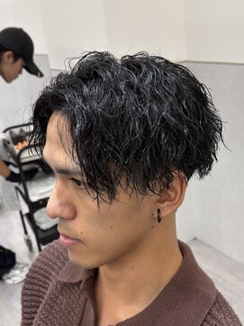 ビカムメンズヘアー 栄店(become men's hair) 大人縦落ちツイスパ/名古屋栄美容室/メンズパーマ/メンズヘア
