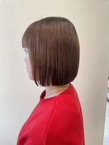 リル 茅ヶ崎(Liru:)&nbsp;【Miyu】ベージュカラー＋切りっぱなしボブ