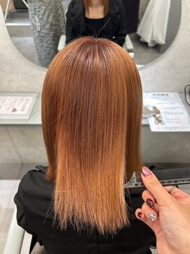 黒髪/クラゲヘアー/オリーブグレー/小顔/ココアベージュ/茨木 