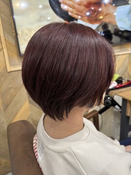 シアン 立川店(Shian) ピンクブラウン×ショート