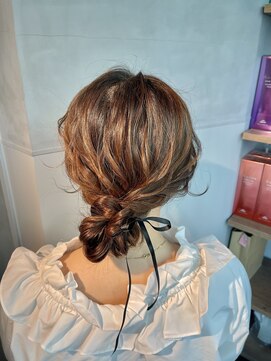 シャルムバイケンジ(Charm.by KENJE) 【ふわふわシニヨン】結婚式/銀座/ヘアセット/アレンジ