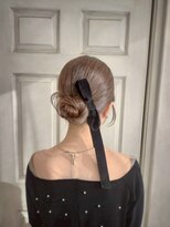 アロマ ヘアー ルーム 新宿3号店(AROMA hair room)&nbsp;結婚式/二次会/パーティー/お呼ばれ/お団子/リボンヘア/編み込み