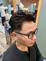 スタンドバーバー 柏(STAND BARBER)&nbsp;MEN’S HAIR/サーフカール/刈り上げセンターパート/柏