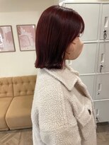 ラヴィズム(LUVISM)&nbsp;顔周りレイヤー/ダブルカラー/髪質改善ケアブリーチ万代新潟駅◆