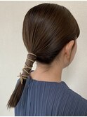 シンプルかわいいヘアセット
