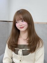ロール 博多(Role)&nbsp;ブリーチなしダブルカラー/オリーブベージュ/レイヤーカット