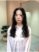 海外ガール風くるくるパーマ
