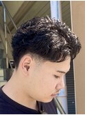 メンズショート×テーパーフェード