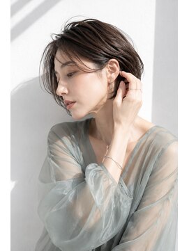 アッシュ 学芸大学店(Ash) ショートボブ/大人女性/ショコラベージュ/白髪ぼかし/脱白髪染め