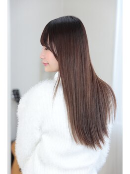 ヘアー アウフ 旭店(hair AUF)の写真/ＡＵＦの似合わせカット＋ナチュラルストレートでまとまるさらツヤ髪に◎スタイリングも楽々♪