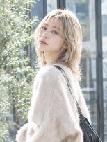 ドット ヘアー(dot.hair)&nbsp;ハイトーンベージュ / ウルフボブ / シースルーバング