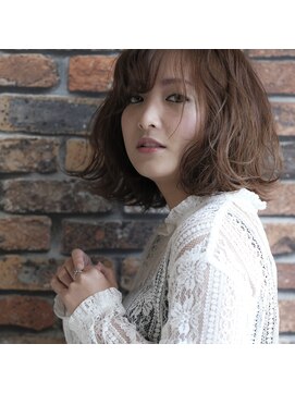 ヘアーアンドメイク シーク 八王子(HAIR&MAKE SeeK) グレージュ×外ハネmixボブ