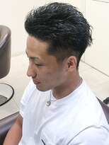 アンルポン(un.le.pont)&nbsp;[m]くせ毛風パーマワイルドアップバングオールバック