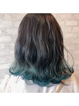 ヘアグレース レフア(hair grace Lehua) ♪ターコイズブルーグラデーション♪