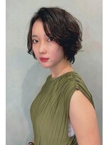 シャムオーツー 国分寺(CHAM:O2) ウェーブ+ハンサムショート【グレージュ】