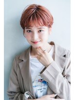 アリエッタ(aRietta)&nbsp;【aRietta秋山】アプリコットオレンジ　ワイドバング　ショート