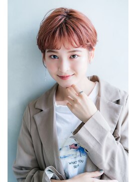 アリエッタ(aRietta) 【aRietta秋山】アプリコットオレンジ ワイドバング ショート