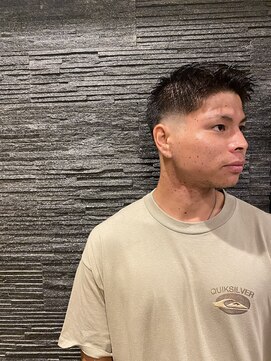 ヒロギンザ 恵比寿店(HIRO GINZA) ツーブロックビジネスショートフェードかき上げコンマヘア