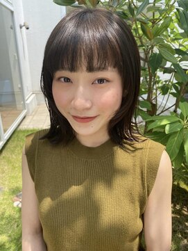 トップヘアー スパアンドリラクゼーション 安城(spa&relaxation) 似合わせミディアムレイヤー夏