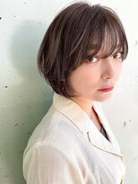 ローランド(Rowland)&nbsp;ショートボブ☆シースルーバング☆アッシュベージュ☆ハイライト