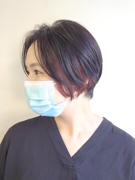 ラトリエコンタン(L´atelier Content) 30代・40代・50代にオススメ ショート×イヤリングカラー