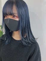グロウ 秋葉原(grow) ブルーカラー ネイビーカラー 韓国 髪質改善
