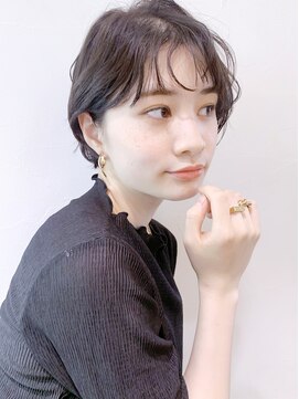 アルバム 新宿(ALBUM SHINJUKU) ゆるウエーブ_ショコラベージュボブルフベビーバング_48540