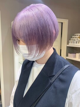 ベレーザ 渋谷(BELEZA) ba616_パールベージュカラーブルーグレージュハイトーンカラー