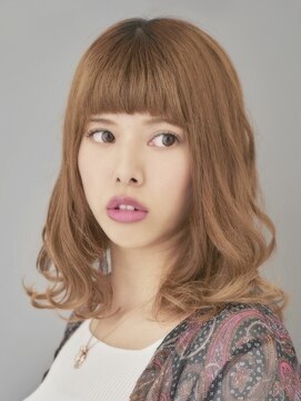 ワット 原宿店(W) 【W-ワット-原宿店 】女子力アップのフェミニンミディアム＊