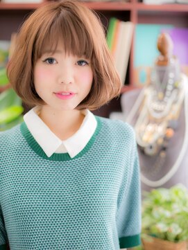 カバーヘアアンドスパ ブリス 浦和(COVER HAIR&SPA bliss) くせ毛風なみなみウェーブ小顔カールボブc5浦和20代30代40代