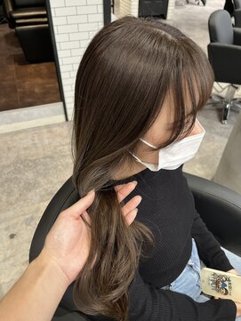 リーオオサカ(Lee Osaka) ブリーチなし　ブラウン×アルティストカラー/kana