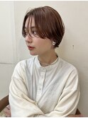 [代々木]ナチュラルピンクスイートAラインの甘辛ショートボブ