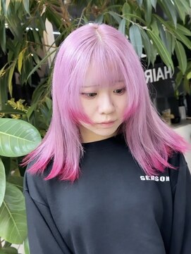 ヴェルデ(Verde) ピンクデザインカラー【武蔵小山、ダブルカラー】