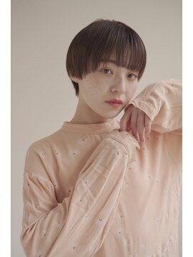 ムク 甲府(muku.) ミディアムヘア/斜めバング/グレージュカラー/甲府駅