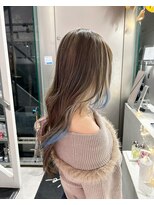 シェリ ヘアデザイン(CHERIE hair design)&nbsp;インナー毛先ブルー☆