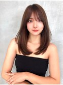 ブリーチ 学割 オリーブベージュ レイヤーカット リタッチ1
