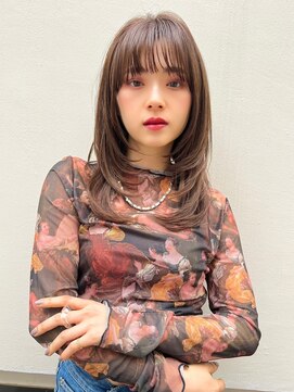 レニーバイエース(LANY by ACE) LANY横浜　ナチュラルブラウン×ミディアムレイヤー