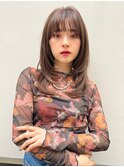 LANY横浜 ナチュラルブラウン×ミディアムレイヤー