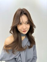 ヴィオットバイサロン(Viot by Salon)&nbsp;小顔ブリーチなし黒髪ネビージュワンレンローレイヤーボブルフ