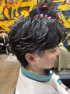 カーニー 上野(kearny) フェザーパーマフェザーショートニュアンスパーマセンターパート