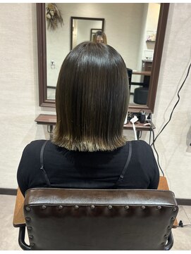 シエル 福山駅前店(CIEL) 【透明感】カーキアッシュ/20代/30代/40代/50代/髪質改善