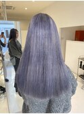 色落ちシルバー ブルーラベンダー