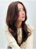 【La fith】マロングレージュ×カーテンバング