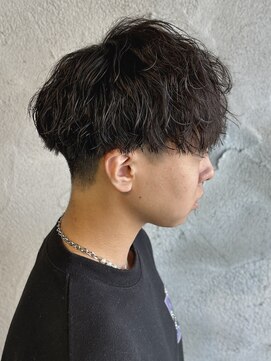 ニアウ 高崎店(Niau) メンズソフトツイストスパイラルパーマ群馬高崎眉毛刈り上げ