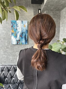 グラック(glac) ひとつ結びでゆるアレンジ